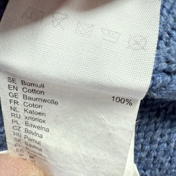 Fjallraven Kiruna Knit Sweater Womens M Blue $125 Gorpcore - Picture 10 of 11